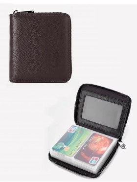 Faux Leather Solid Color Credit Card Wallet